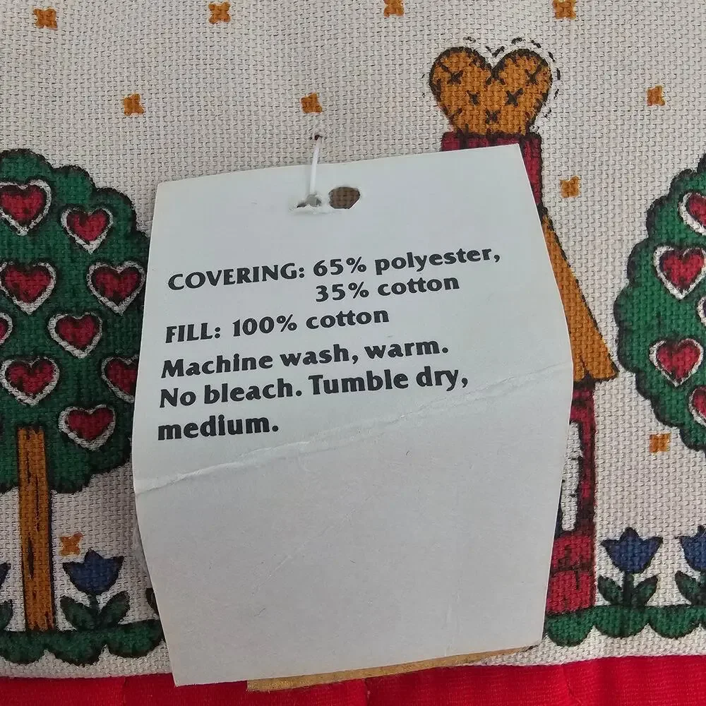 Vintage Cottagecore Farmcore Apple tree Hanging Oven Mitten NOS